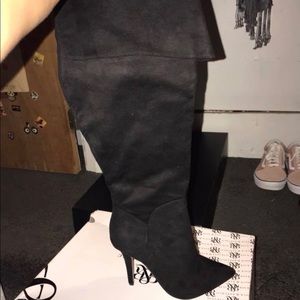 Rock And Republic Black Suede Boots